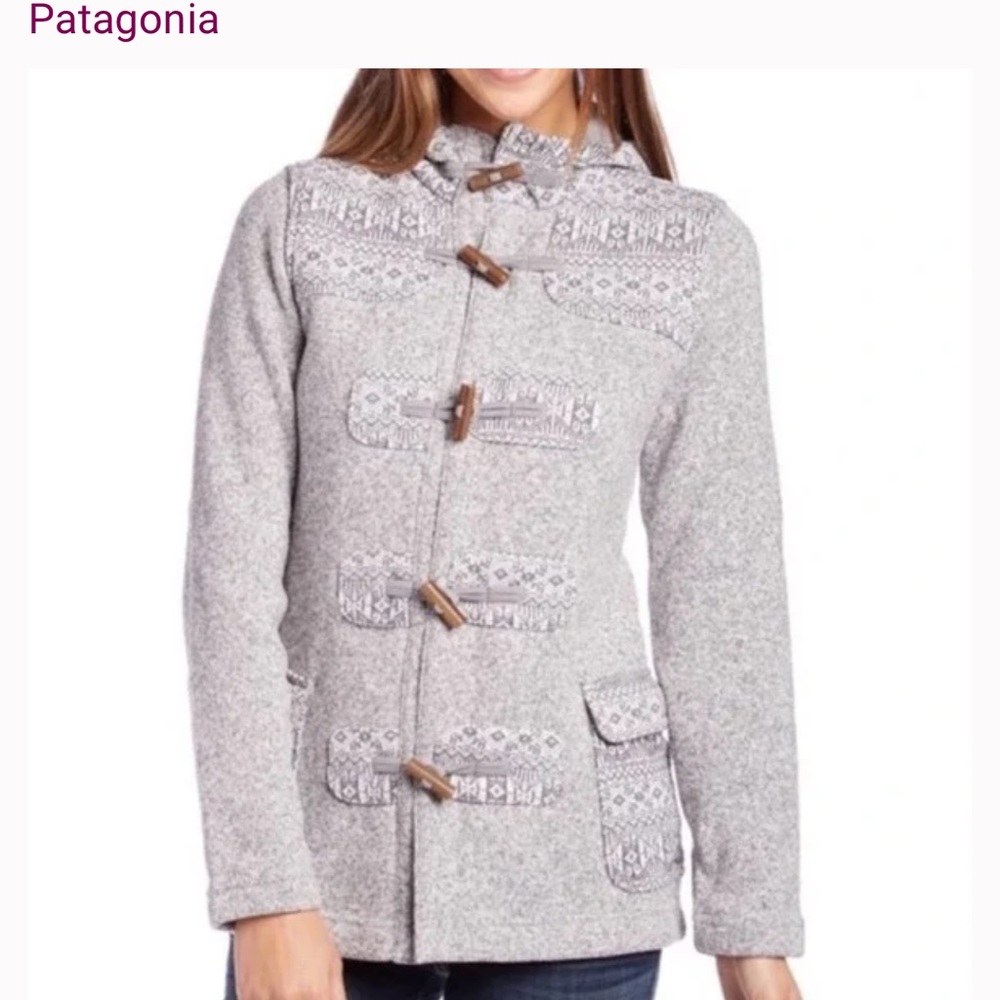 Patagonia The Better Sweater Icelandic Coat In Beige XS